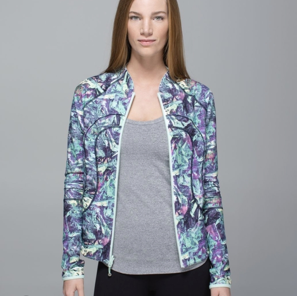 Lululemon Find Your Bliss Reversible Zip Up Jacket Vintage Green Size 4